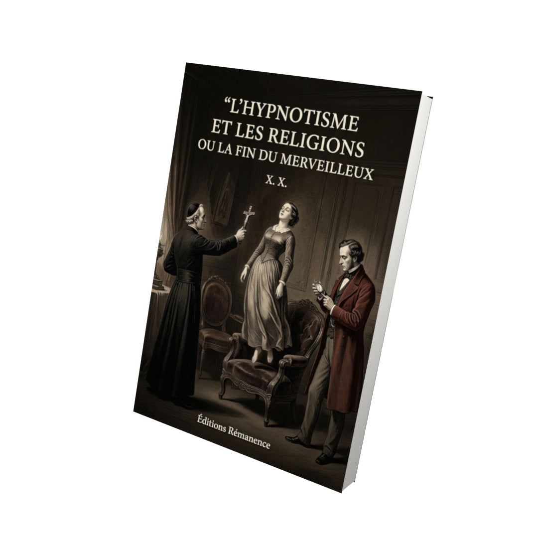 Livre L’Hypnotisme et les Religions ou la fin du merveilleux par X. X. - Vue 3D - Editions Remanence