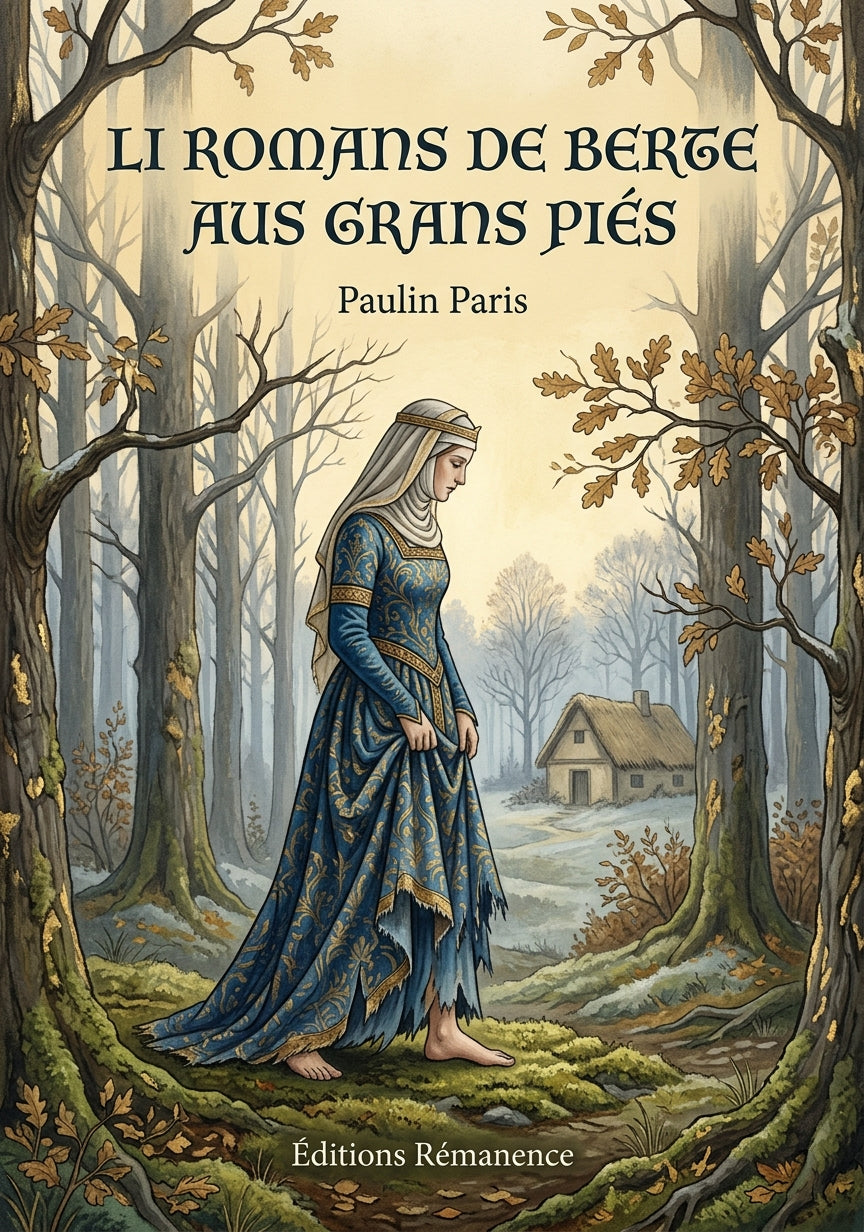 Livre Li romans de Berte aus grans piés par Paulin Paris - Couverture - Editions Remanence