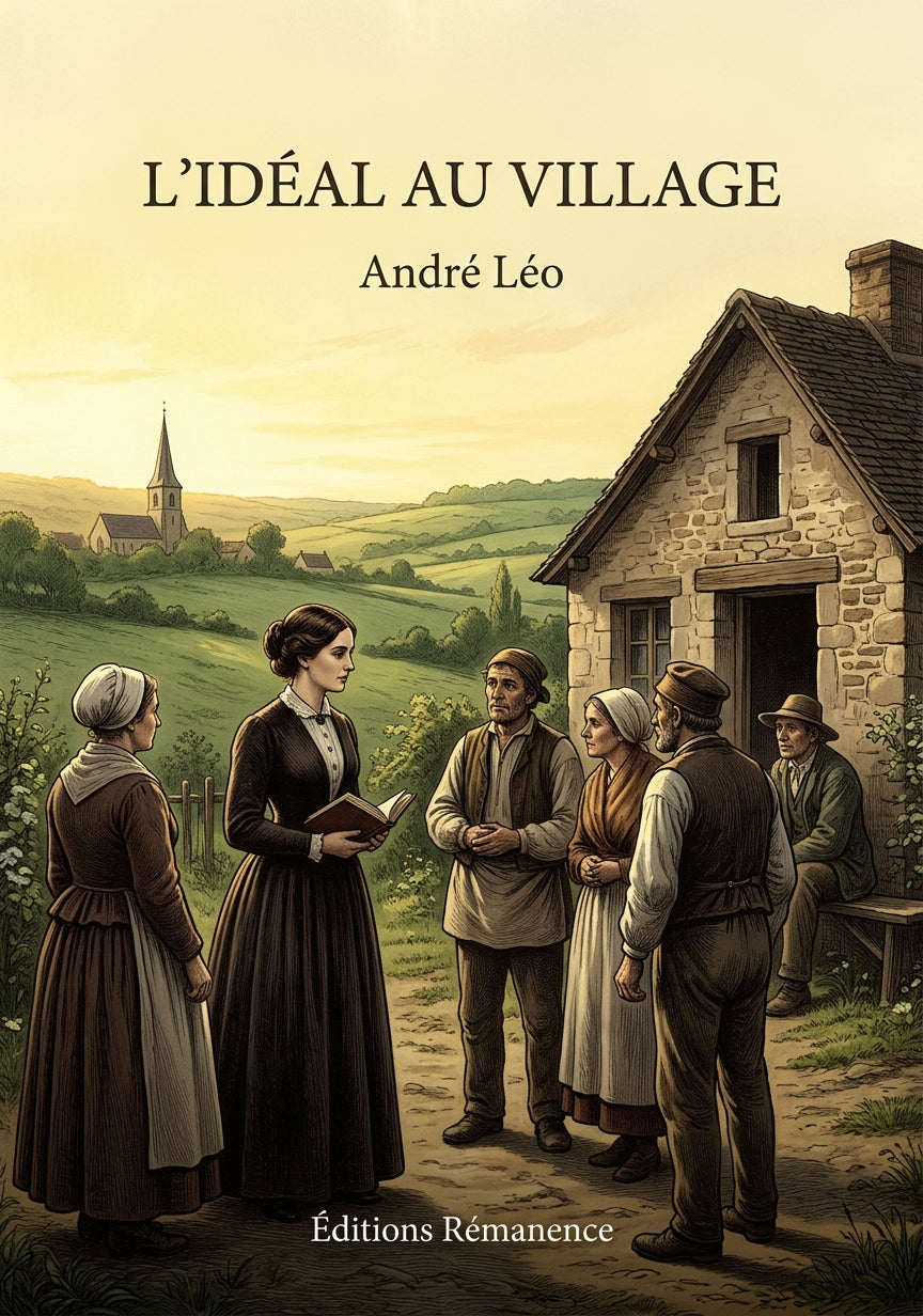 Livre L’Idéal au village par André Léo - Couverture - Editions Remanence