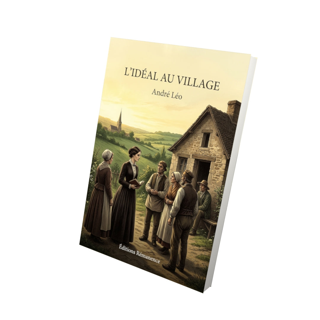 Livre L’Idéal au village par André Léo - Vue 3D - Editions Remanence