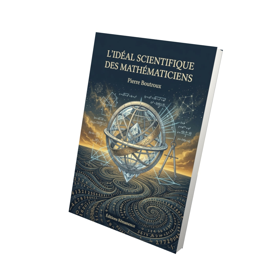Livre L’Idéal scientifique des mathématiciens par Pierre Boutroux - Vue 3D - Editions Remanence