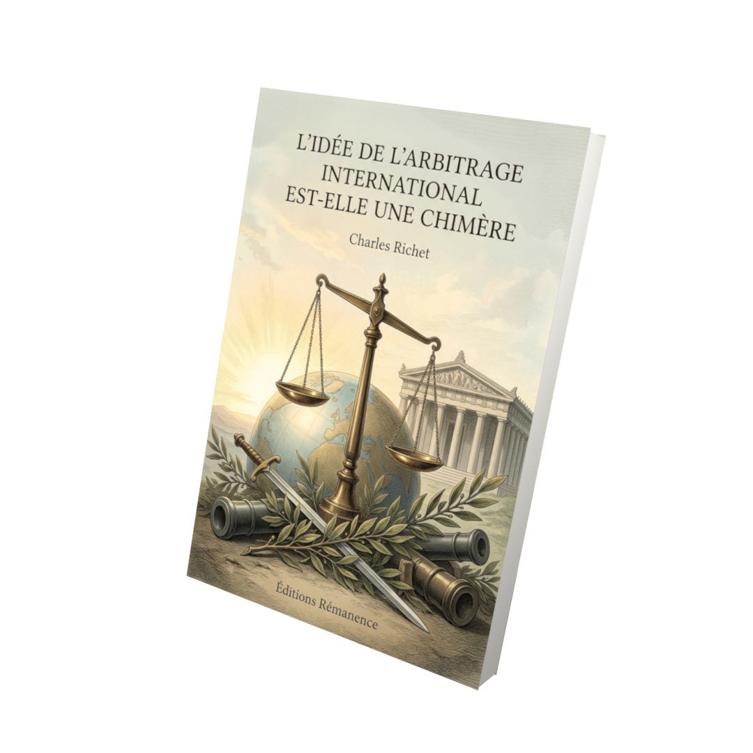 Livre L’idée de l’arbitrage international est-elle une chimère par Charles Richet - Vue 3D - Editions Remanence