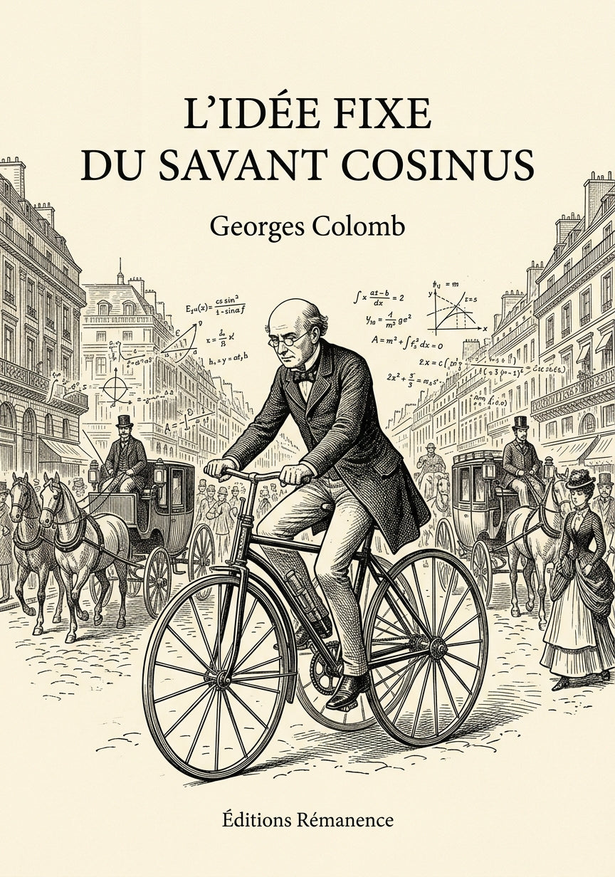 Livre L’Idée fixe du savant Cosinus par Georges Colomb - Couverture - Editions Remanence