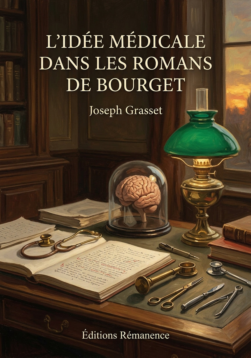 Livre L’Idée médicale dans les romans de Bourget par Joseph Grasset - Couverture - Editions Remanence