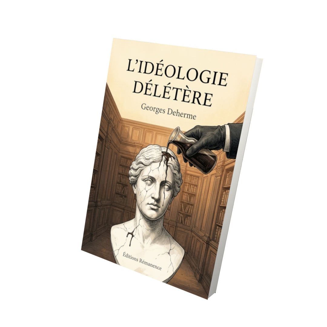 Livre L’Idéologie délétère par Georges Deherme - Vue 3D - Editions Remanence