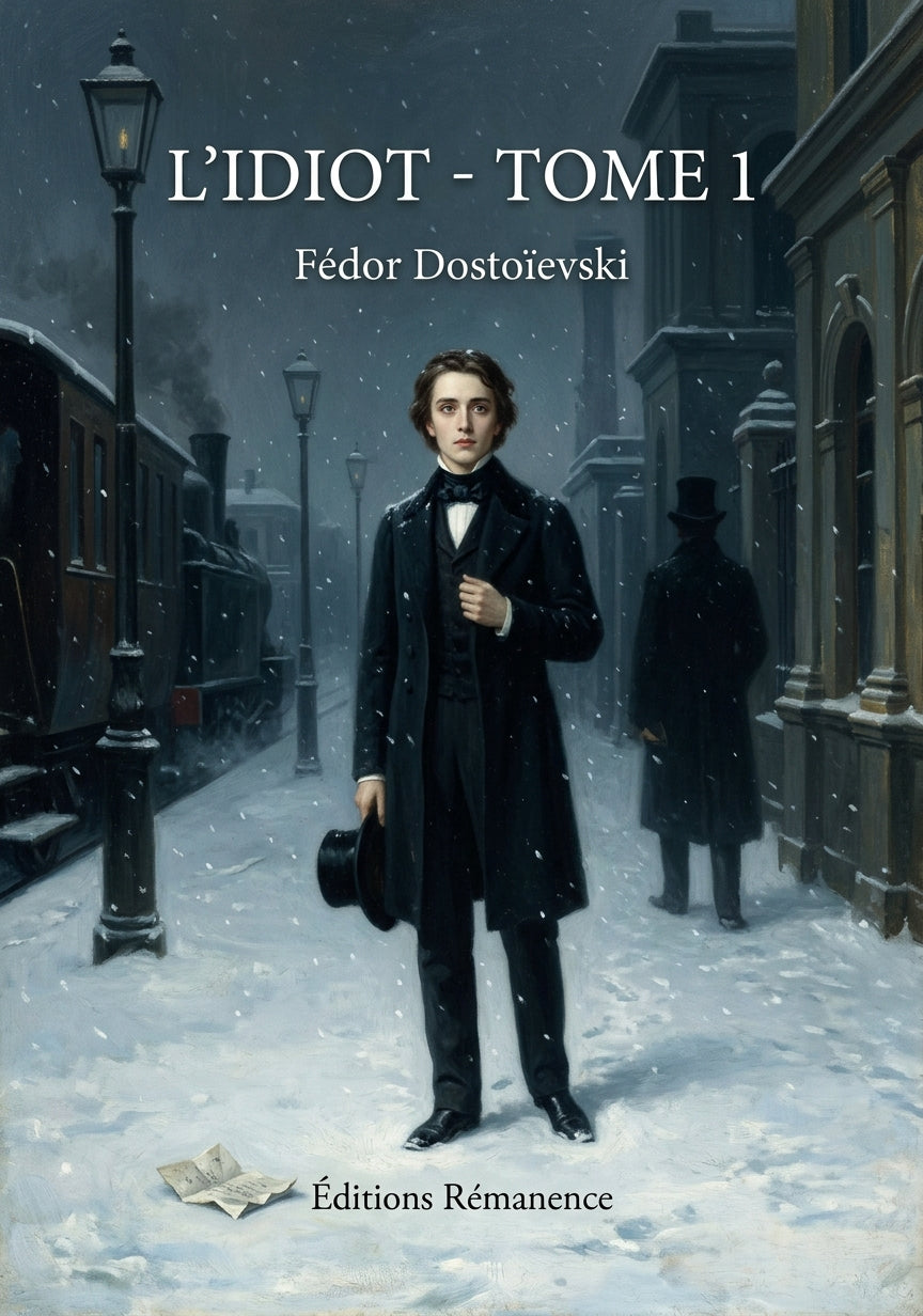 Livre L’Idiot - Tome 1 par Fédor Dostoïevski - Couverture - Editions Remanence