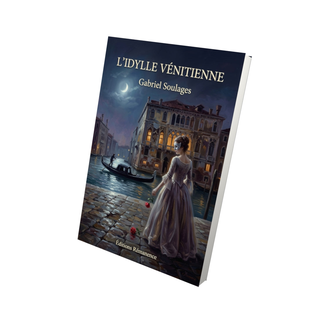 Livre L’Idylle Vénitienne par Gabriel Soulages - Vue 3D - Editions Remanence