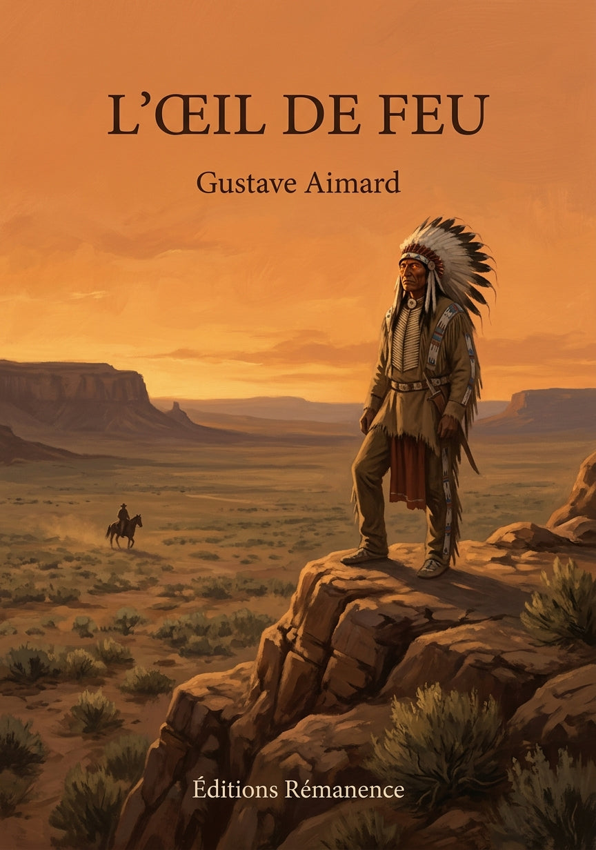 Livre L’Œil de feu par Gustave Aimard - Couverture - Editions Remanence