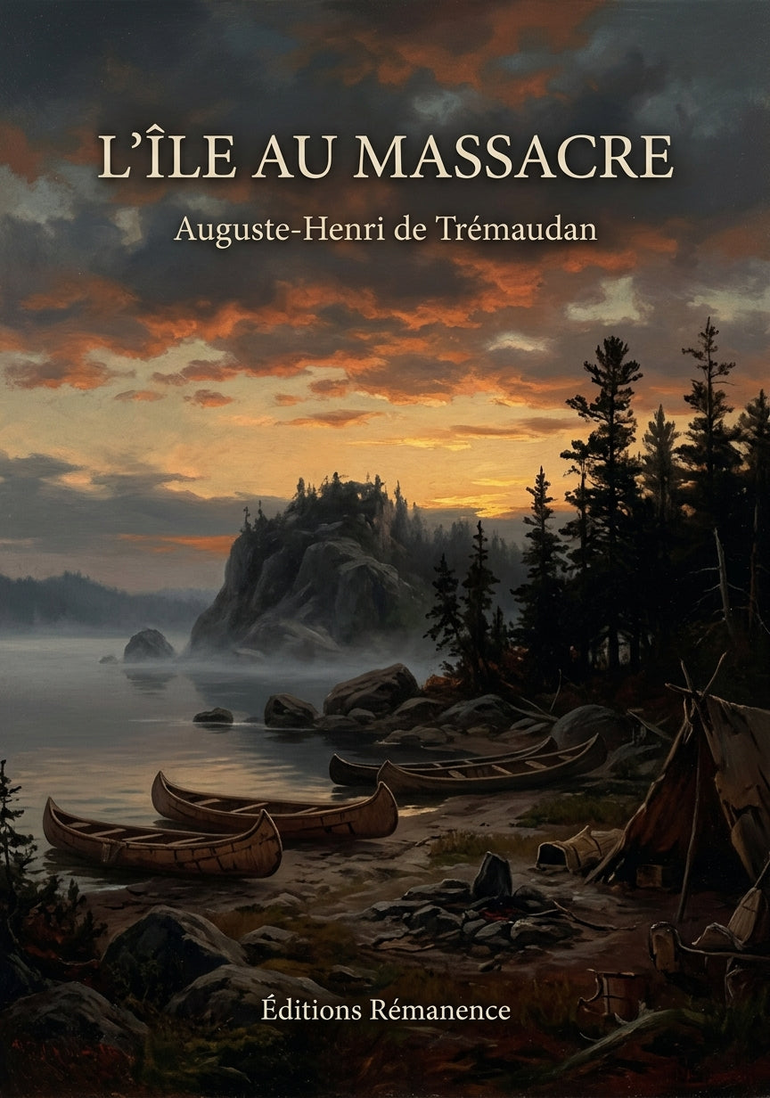 Livre L’Île au massacre par Auguste-Henri de Trémaudan - Couverture - Editions Remanence