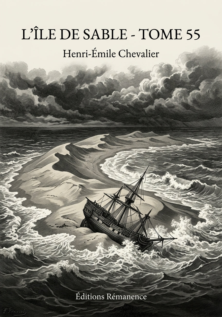 Livre L’île de Sable - Tome 55 par Henri-Émile Chevalier - Couverture - Editions Remanence