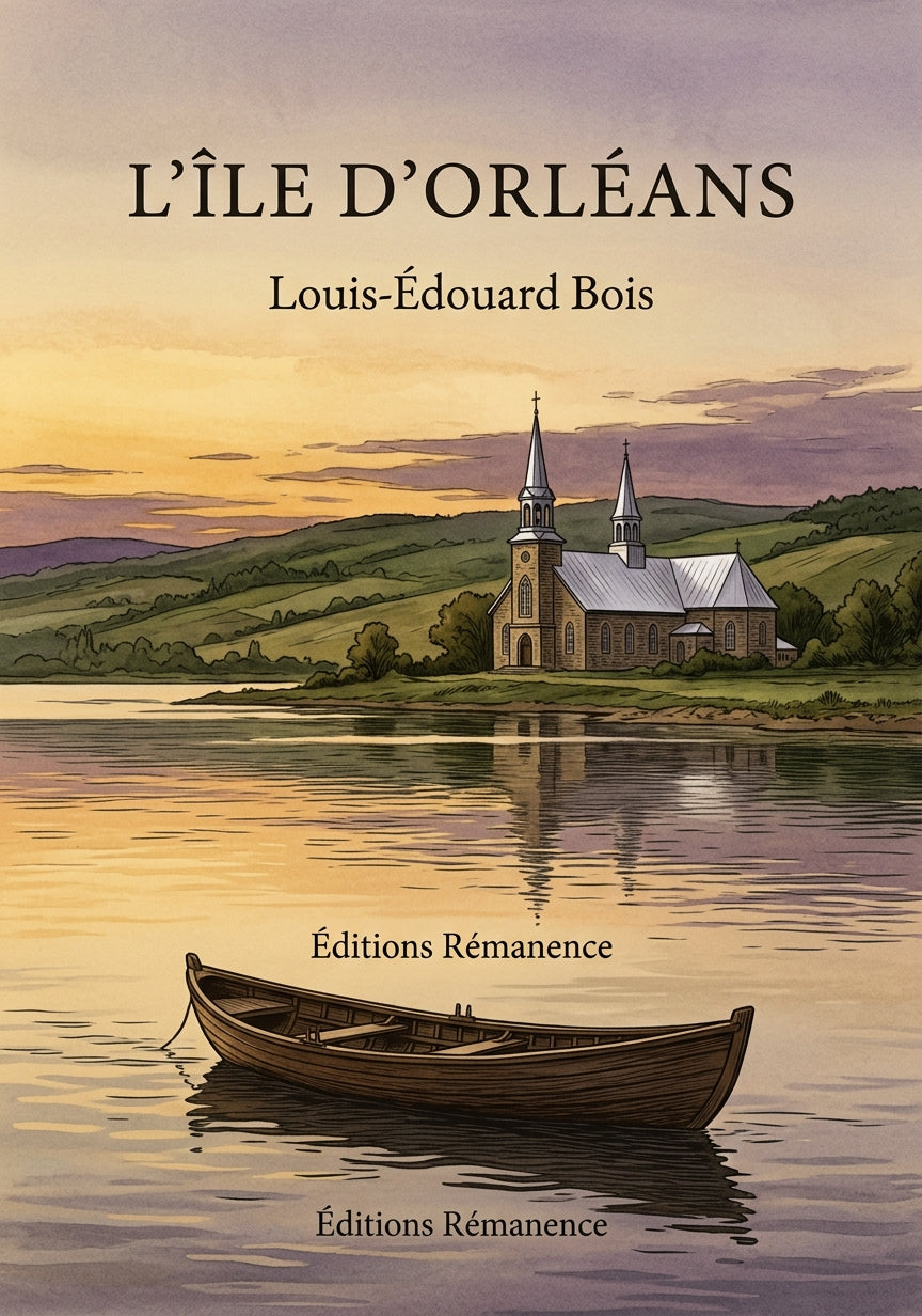 Livre L’Île d’Orléans par Louis-Édouard Bois - Couverture - Editions Remanence