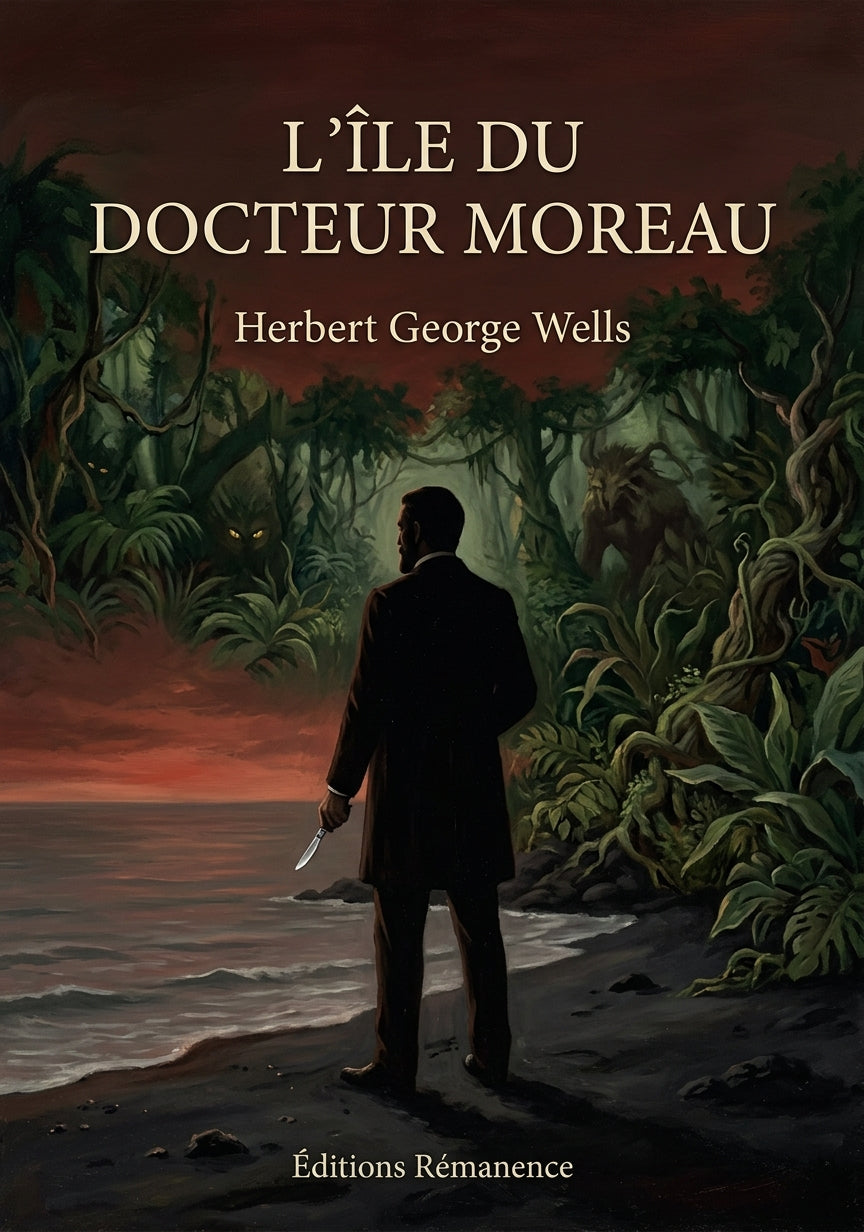 Livre L’Île du docteur Moreau par Herbert George Wells - Couverture - Editions Remanence