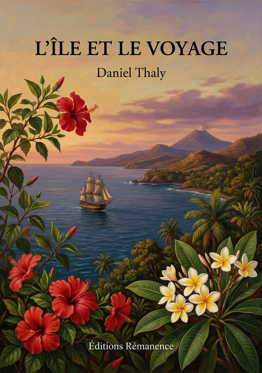 Livre L’Île et le voyage par Daniel Thaly - Couverture - Editions Remanence