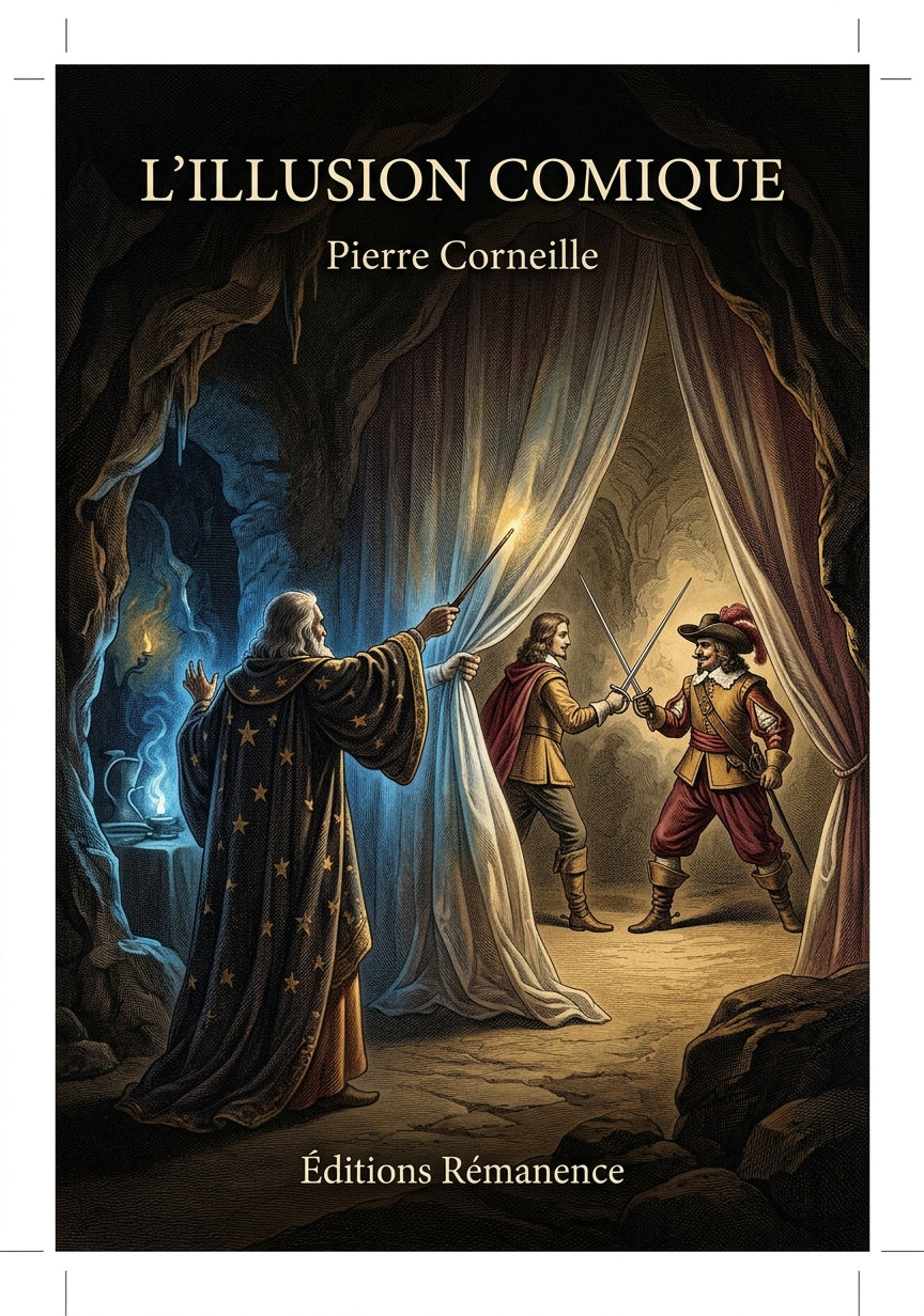 Livre L’Illusion comique par Pierre Corneille - Couverture - Editions Remanence