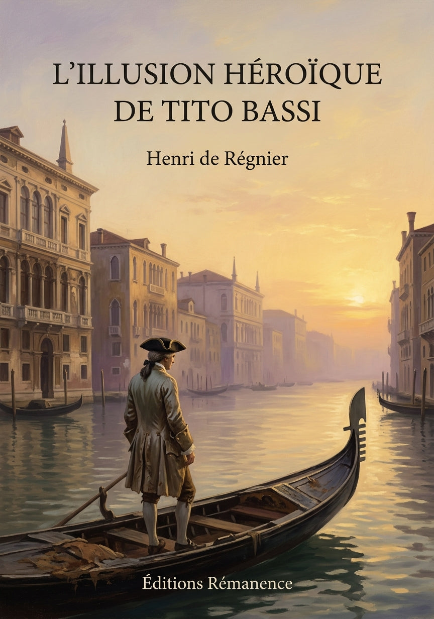Livre L’Illusion héroïque de Tito Bassi par Henri de Régnier - Couverture - Editions Remanence