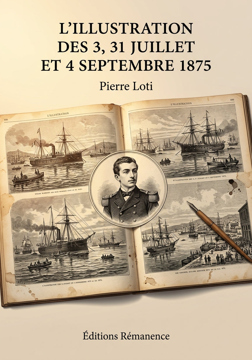 Livre L’Illustration des 3, 31 juillet et 4 septembre 1875 par Pierre Loti - Couverture - Editions Remanence