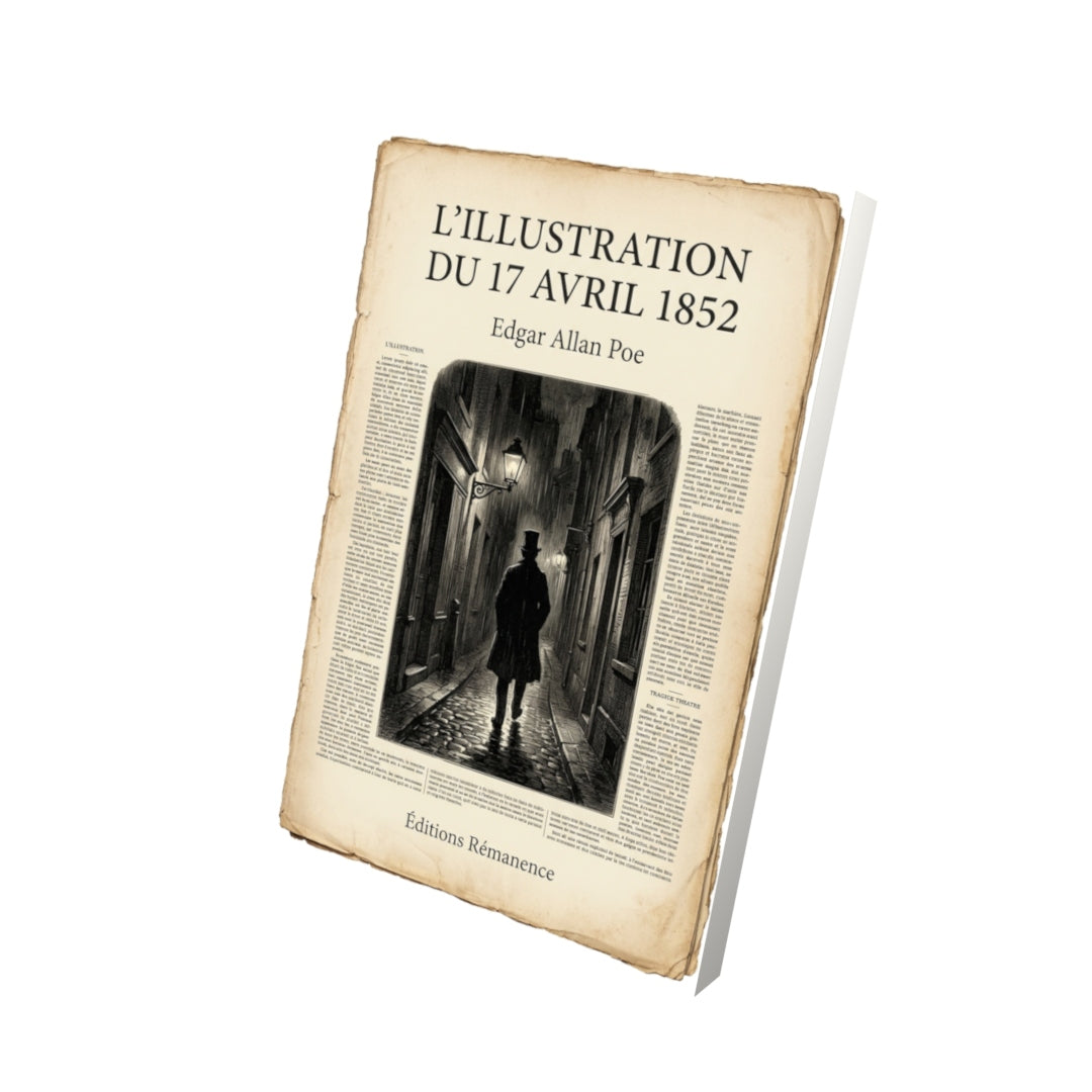 Livre L’Illustration du 17 avril 1852 par Edgar Allan Poe - Vue 3D - Editions Remanence