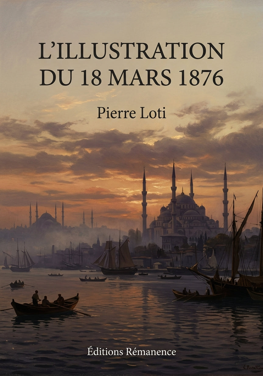 Livre L’Illustration du 18 mars 1876 par Pierre Loti - Couverture - Editions Remanence