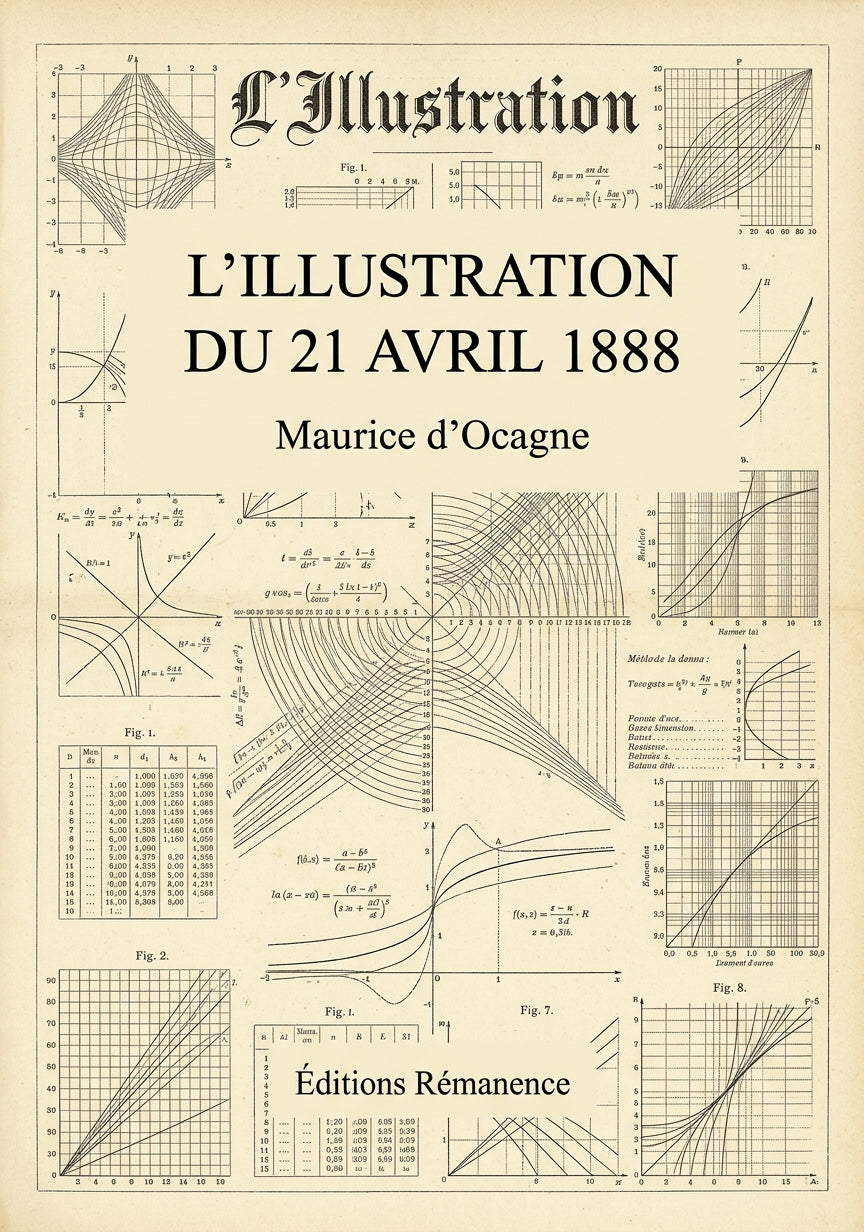 Livre L’Illustration du 21 avril 1888 par Maurice d’Ocagne - Couverture - Editions Remanence