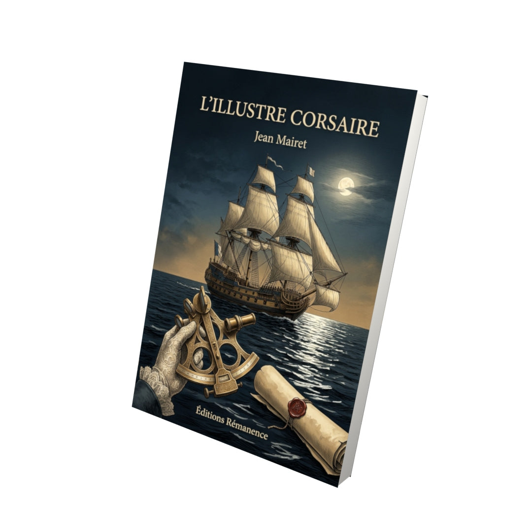 Livre L’Illustre corsaire par Jean Mairet - Vue 3D - Editions Remanence