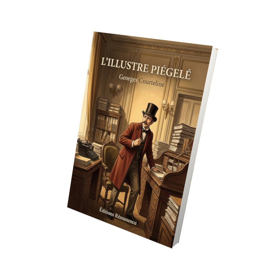 Livre L’Illustre Piégelé par Georges Courteline - Vue 3D - Editions Remanence