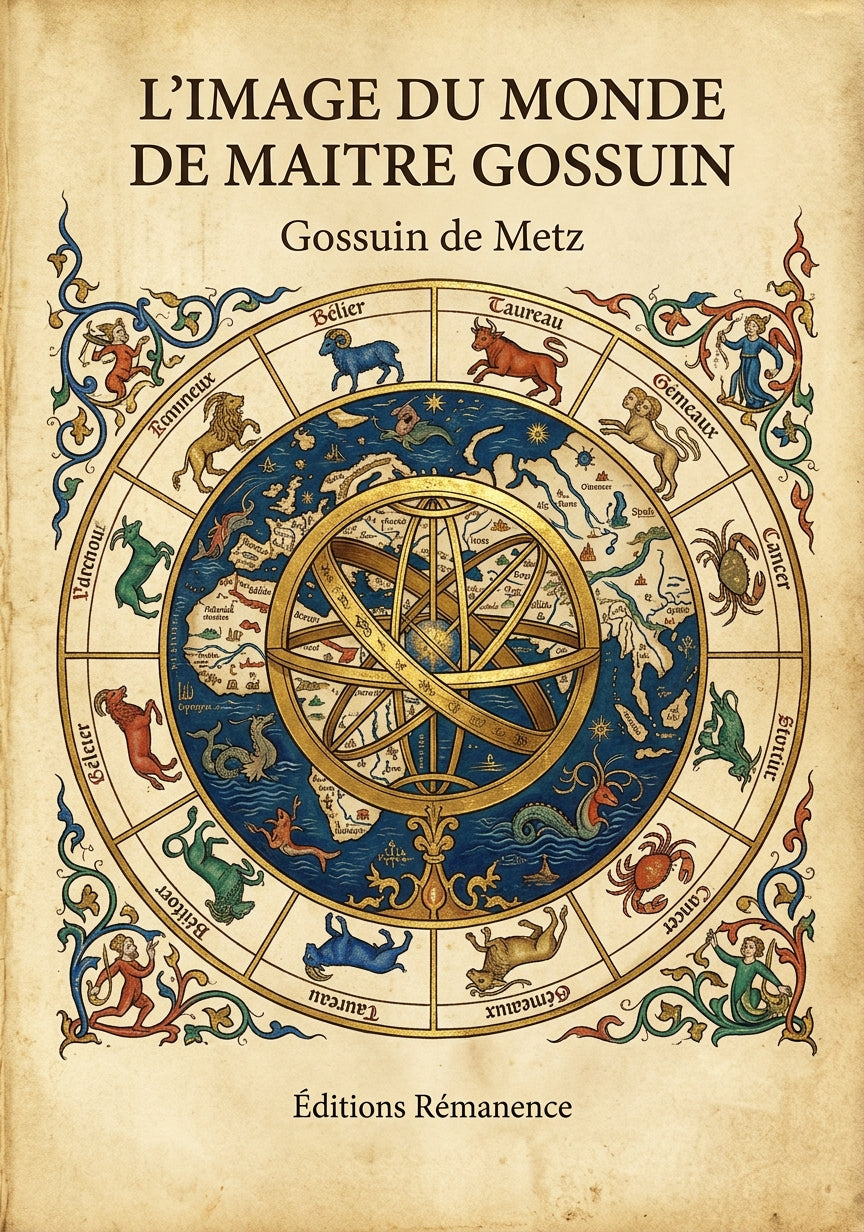 Livre L’Image du monde de maitre Gossuin par Gossuin de Metz - Couverture - Editions Remanence