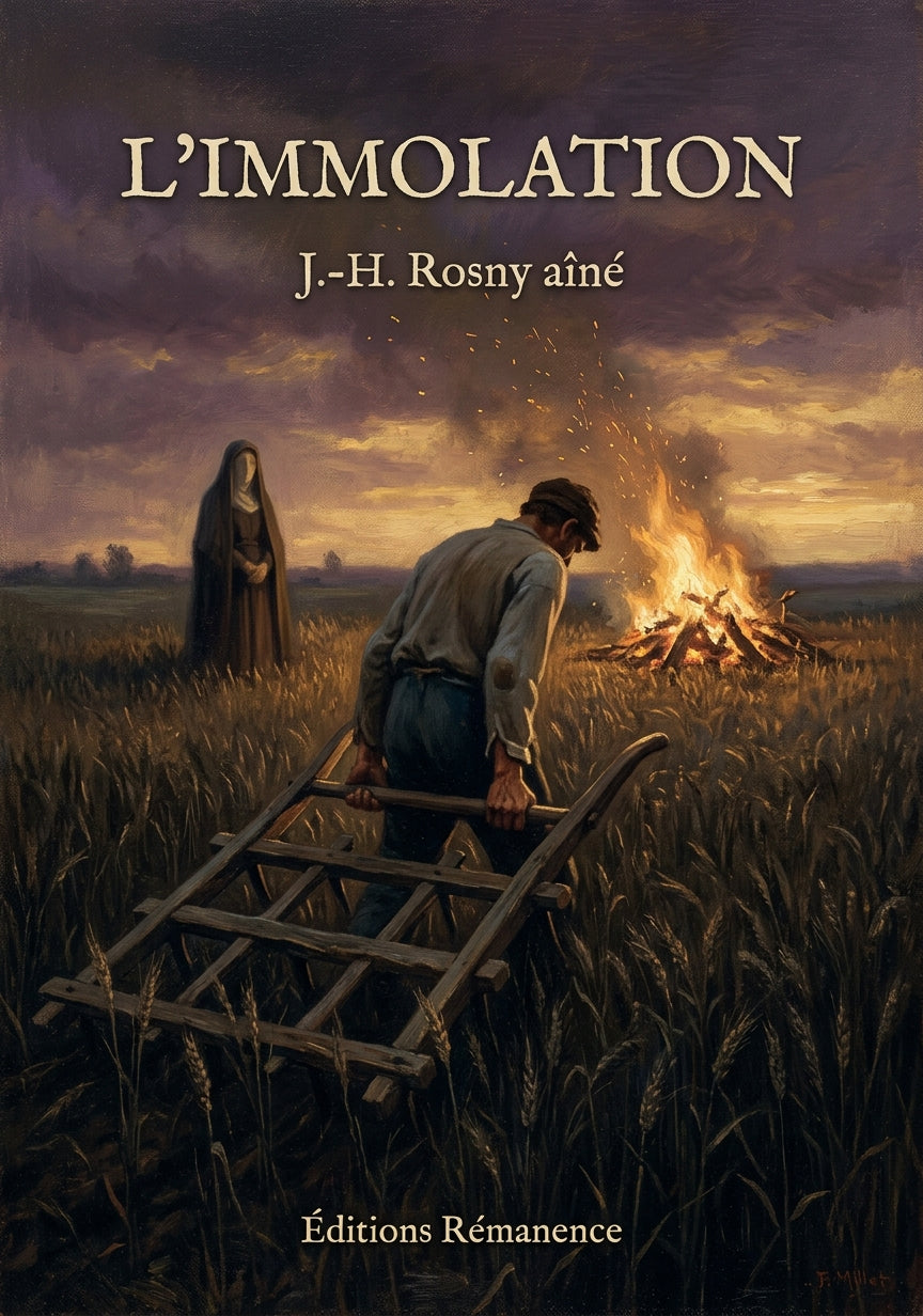Livre L’Immolation par J.-H. Rosny aîné - Couverture - Editions Remanence