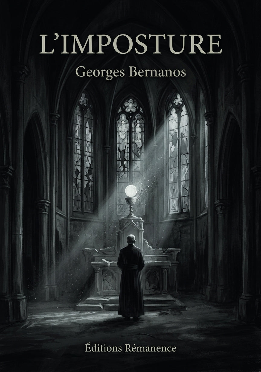 Livre L’Imposture par Georges Bernanos - Couverture - Editions Remanence