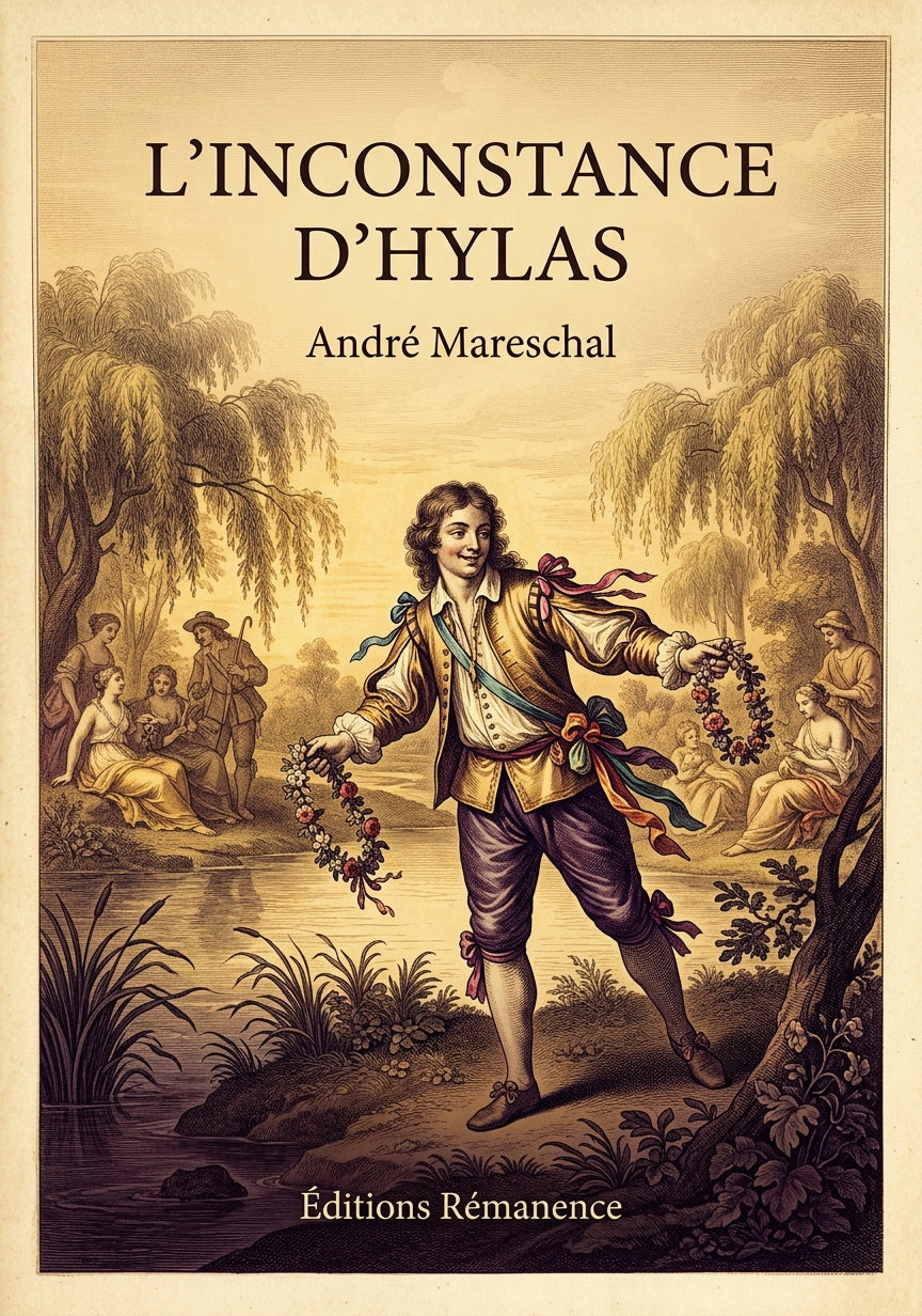 Livre L’Inconstance d’Hylas par André Mareschal - Couverture - Editions Remanence