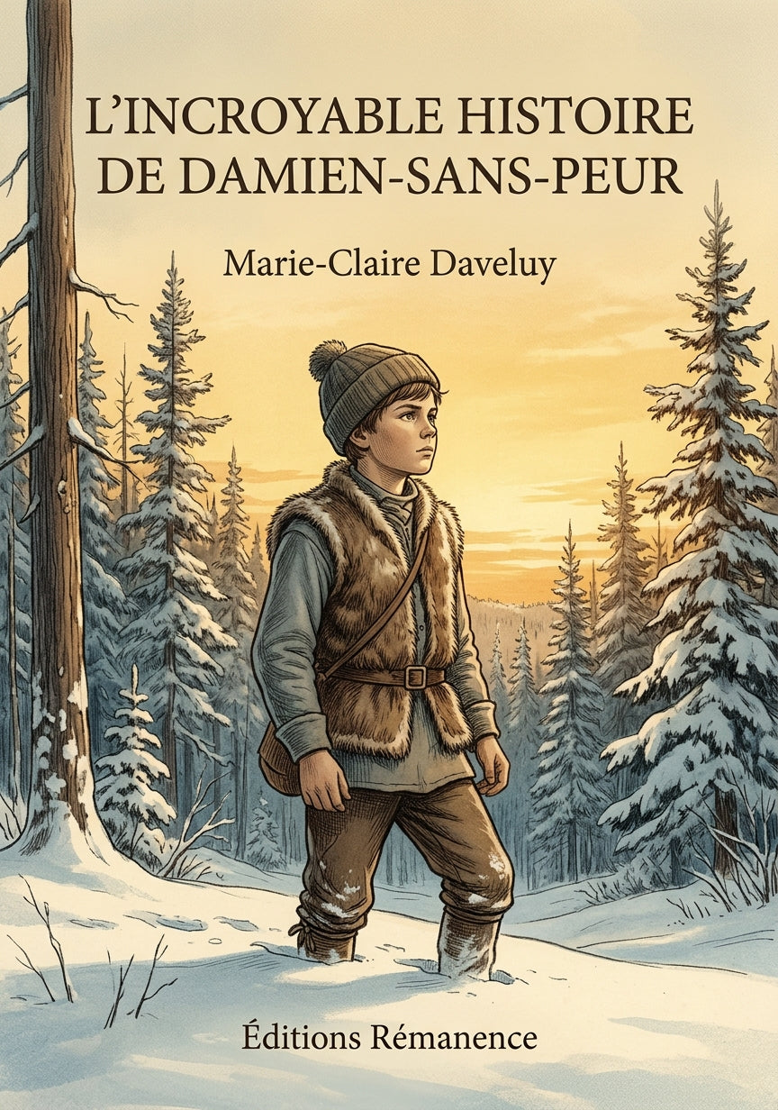 Livre L’incroyable histoire de Damien-sans-peur par Marie-Claire Daveluy - Couverture - Editions Remanence