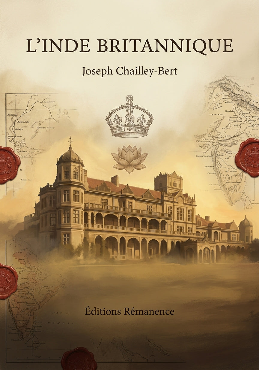 Livre L’Inde britannique par Joseph Chailley-Bert - Couverture - Editions Remanence