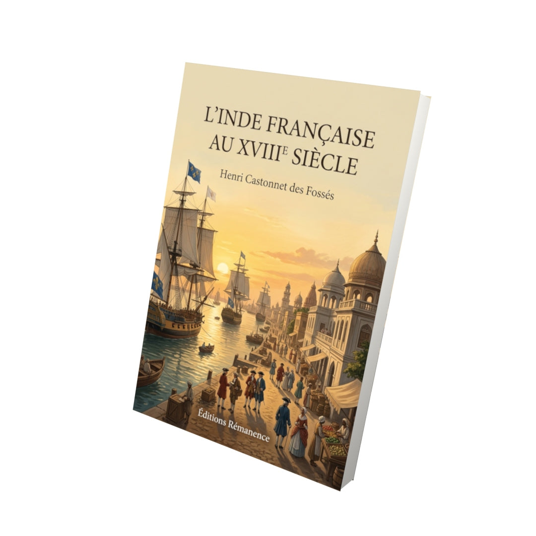 Livre L’Inde française au XVIIIe siècle par Henri Castonnet des Fossés - Vue 3D - Editions Remanence