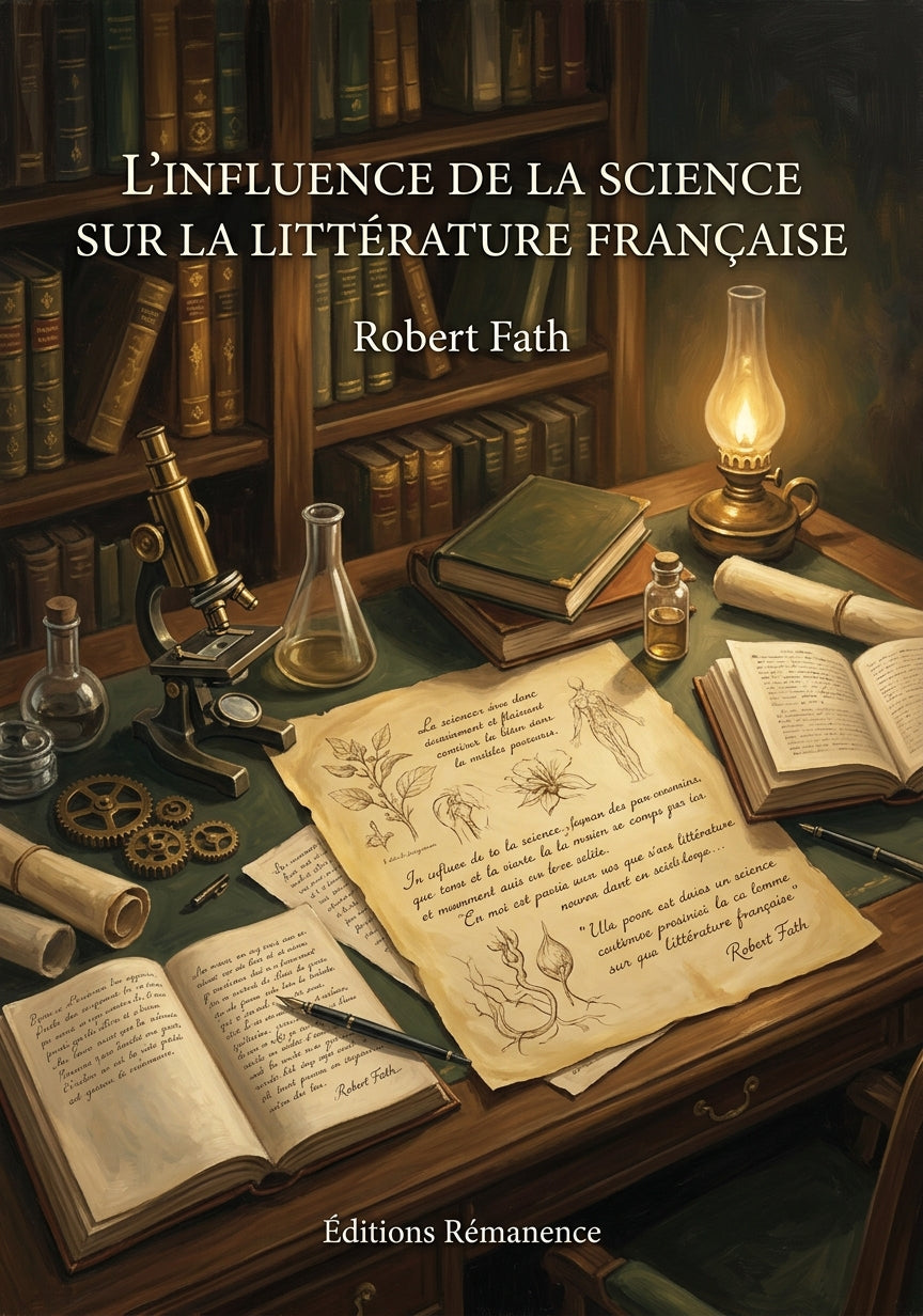Livre L’Influence de la science sur la littérature française par Robert Fath - Couverture - Editions Remanence