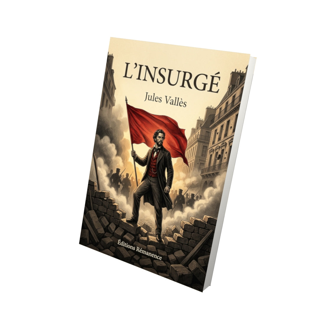 Livre L’Insurgé par Jules Vallès - Vue 3D - Editions Remanence