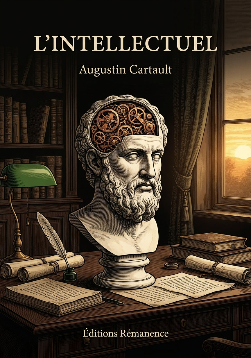 Livre L’Intellectuel par Augustin Cartault - Couverture - Editions Remanence