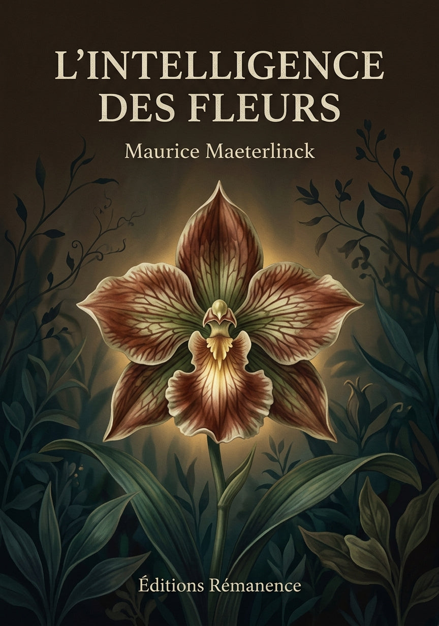 Livre L’Intelligence des fleurs par Maurice Maeterlinck - Couverture - Editions Remanence
