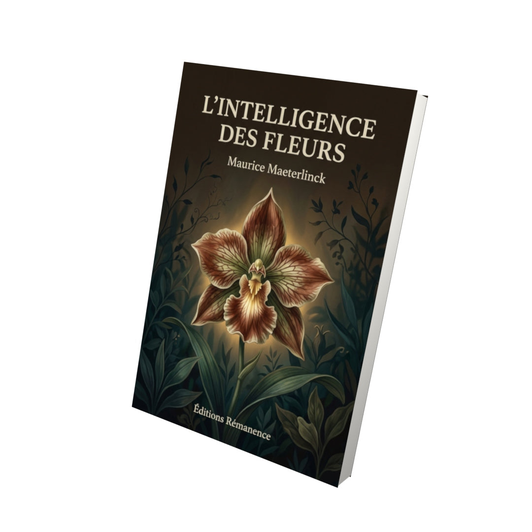 Livre L’Intelligence des fleurs par Maurice Maeterlinck - Vue 3D - Editions Remanence