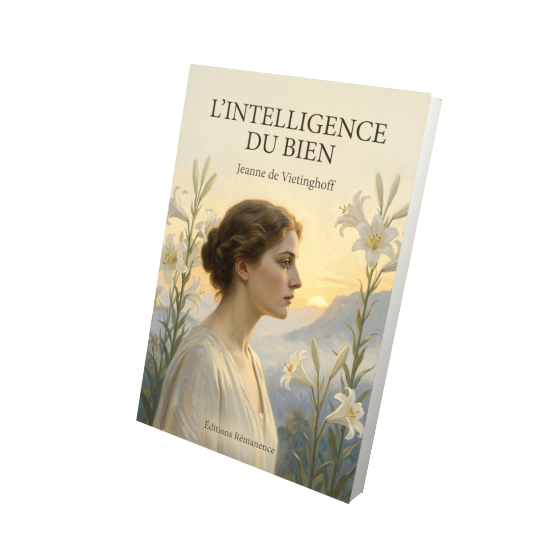 Livre L’intelligence du bien par Jeanne de Vietinghoff - Vue 3D - Editions Remanence
