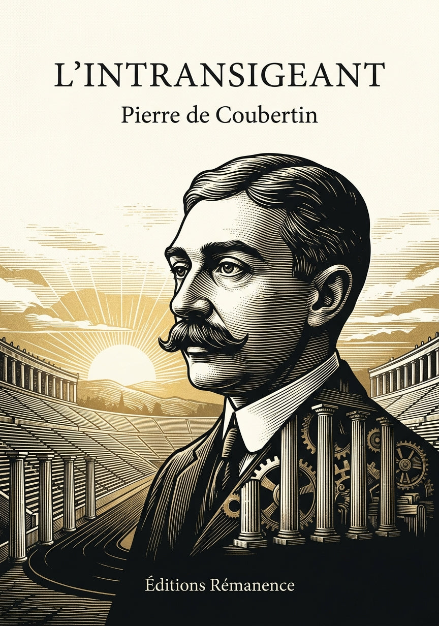 Livre L’Intransigeant par Pierre de Coubertin - Couverture - Editions Remanence