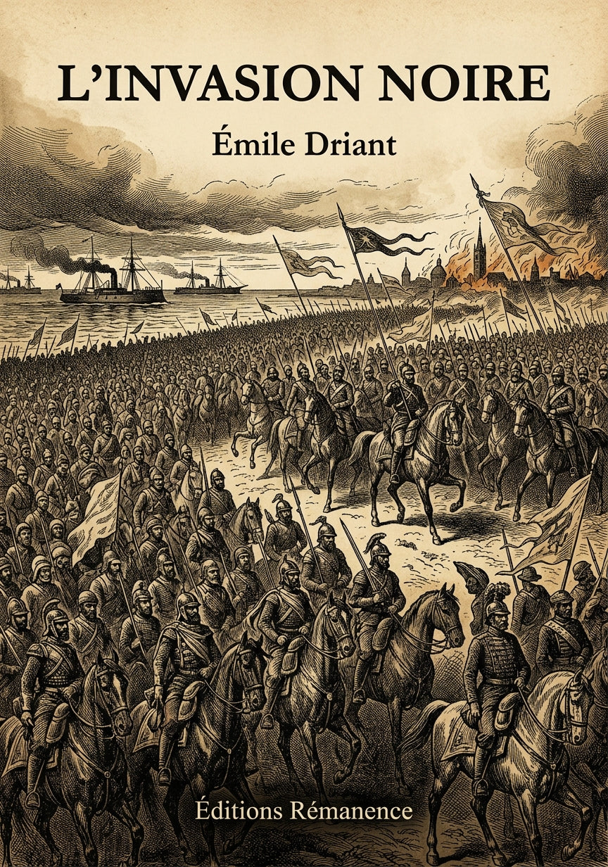 Livre L’invasion noire par Émile Driant - Couverture - Editions Remanence