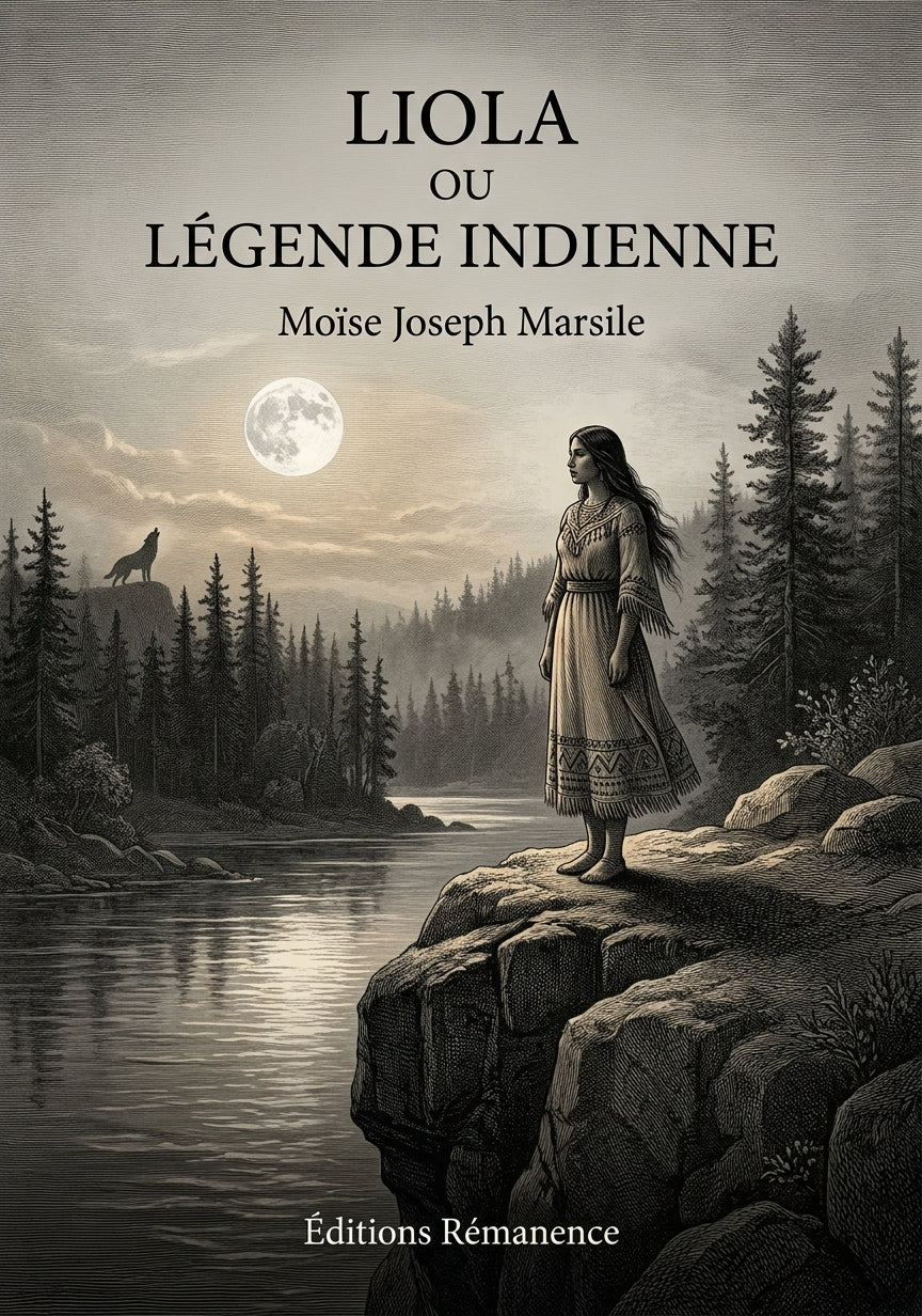 Livre Liola ou Légende Indienne par Moïse Joseph Marsile - Couverture - Editions Remanence