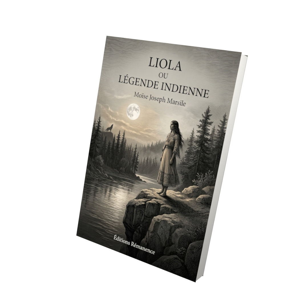 Livre Liola ou Légende Indienne par Moïse Joseph Marsile - Vue 3D - Editions Remanence