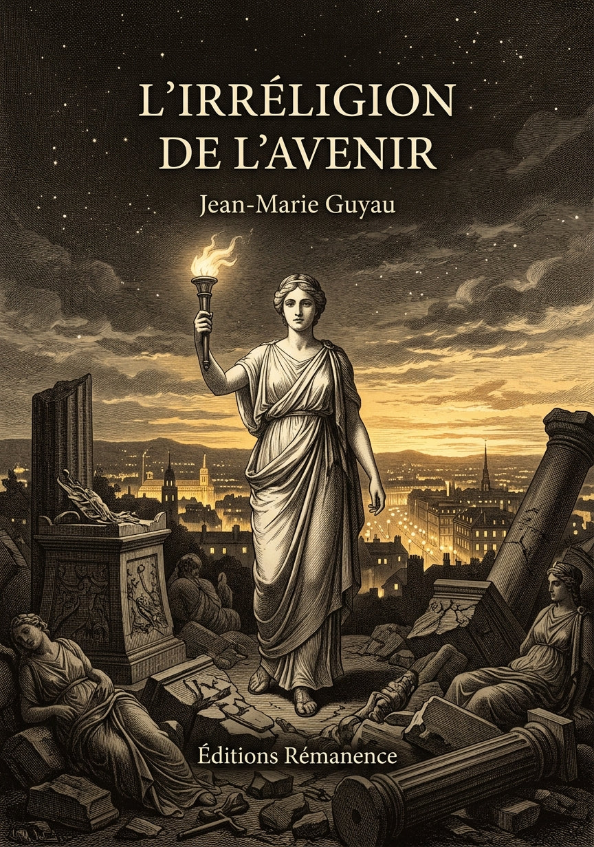 Livre L’Irréligion de l’avenir par Jean-Marie Guyau - Couverture - Editions Remanence