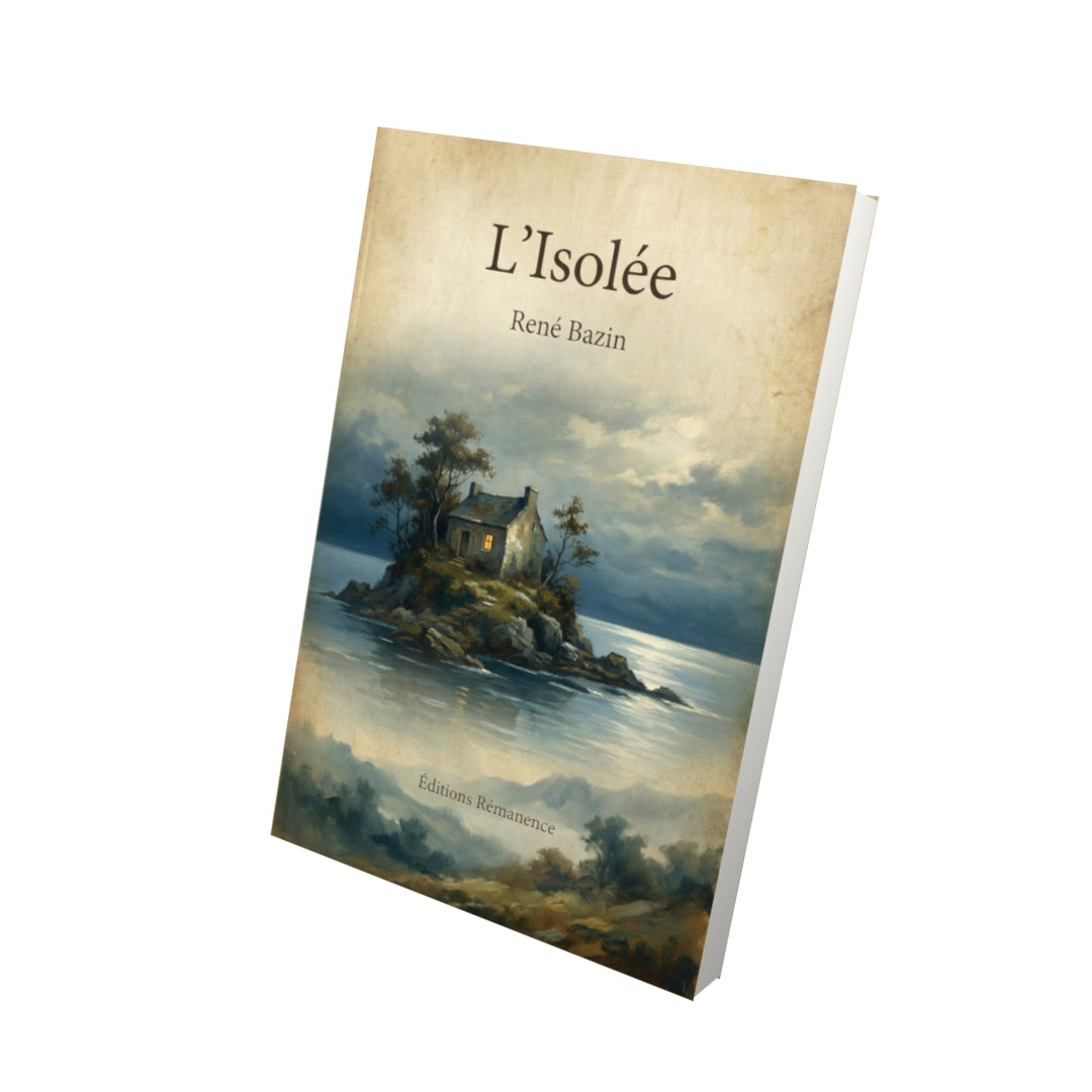 Livre L’isolée – René Bazin - Vue 3D - Editions Remanence