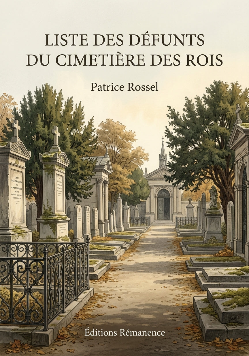 Livre Liste des défunts du Cimetière des Rois par Patrice Rossel - Couverture - Editions Remanence