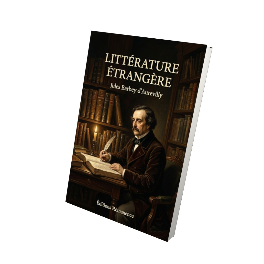 Livre Littérature étrangère par Jules Barbey d’Aurevilly - Vue 3D - Editions Remanence