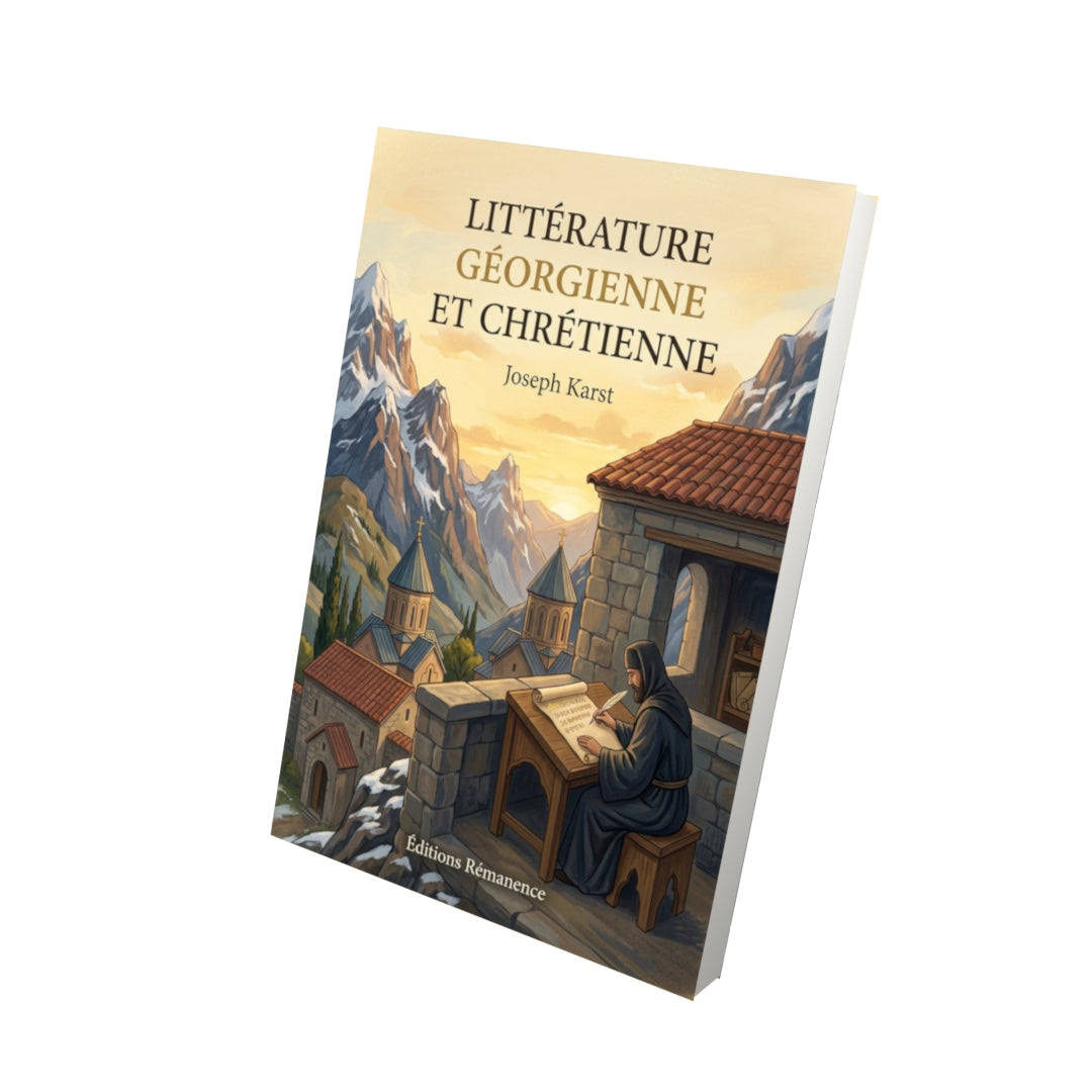 Livre Littérature géorgienne et chrétienne - Joseph Karst - Vue 3D - Editions Remanence