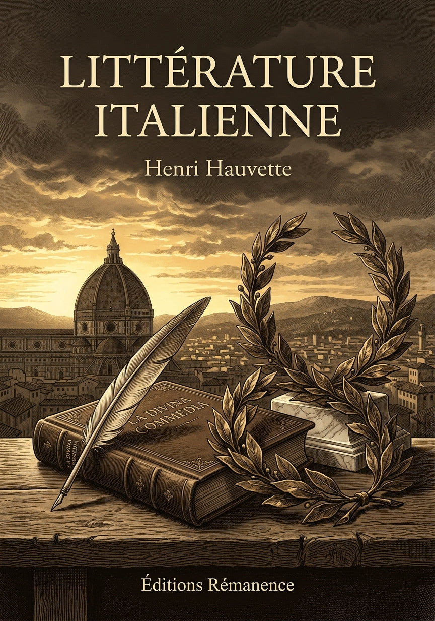 Livre Littérature italienne par Henri Hauvette - Couverture - Editions Remanence