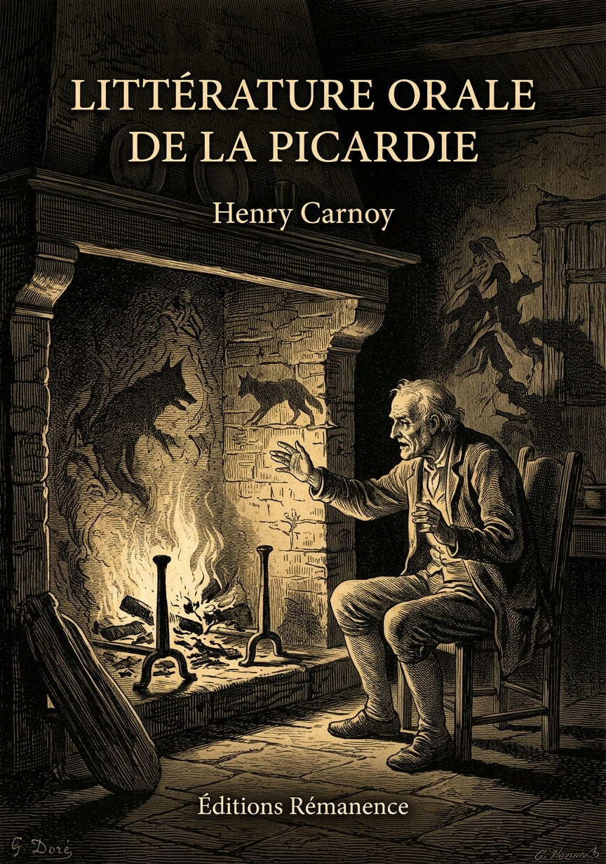 Livre Littérature orale de la Picardie par Henry Carnoy - Couverture - Editions Remanence