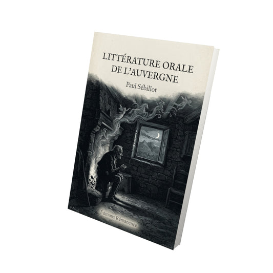 Livre Littérature orale de l’Auvergne par Paul Sébillot - Vue 3D - Editions Remanence